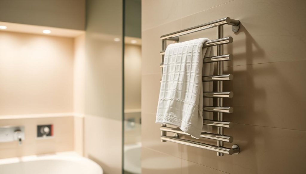 bathroom towel warming rack