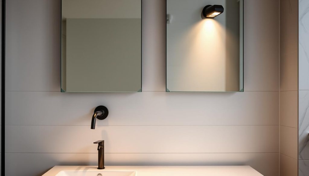 black bathroom vanity lighting