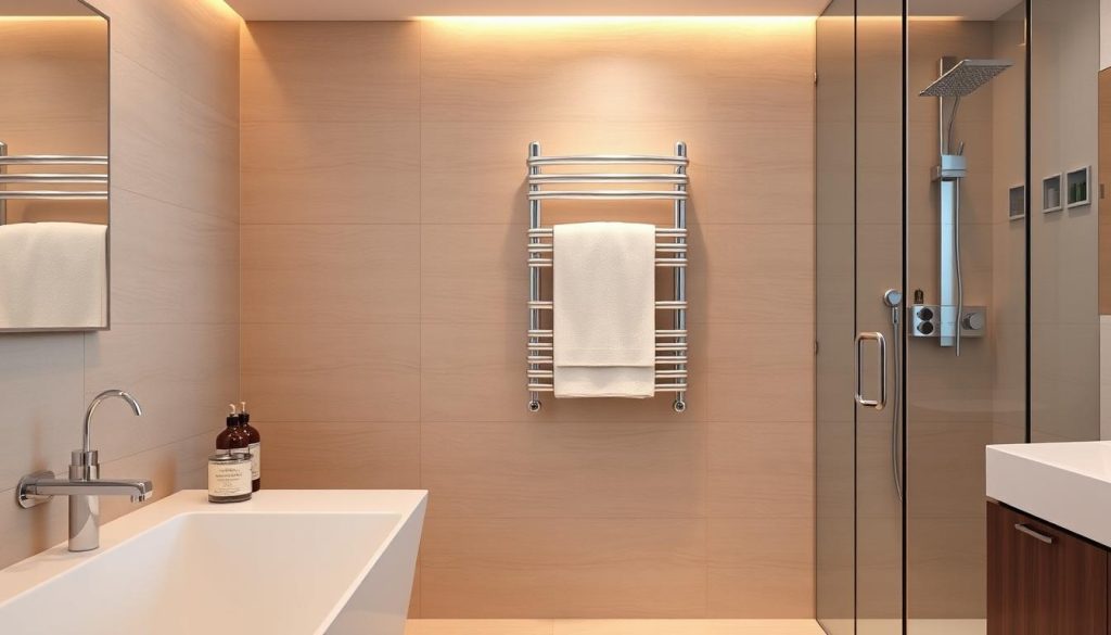 hardwired towel warmer placement