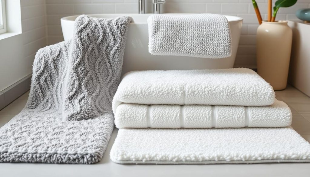 luxurious bath mat materials