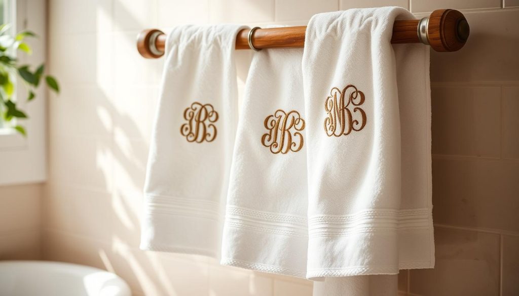 monogrammed bath towels