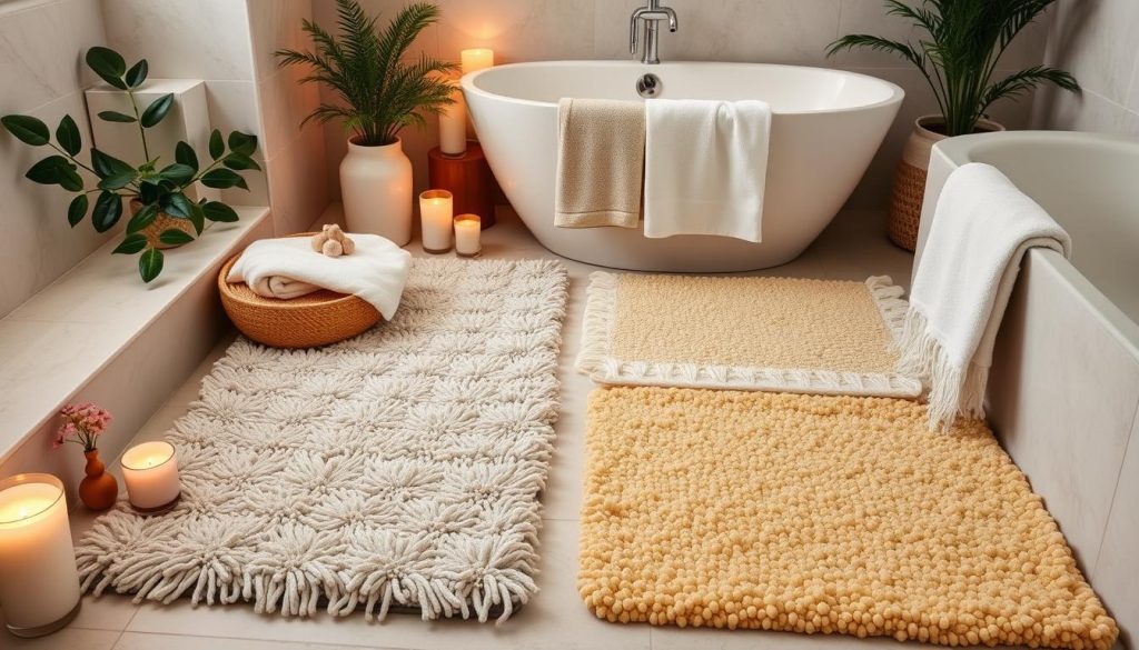 spa-inspired bath mats