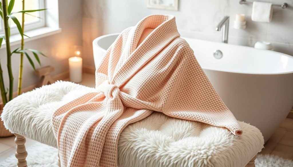 waffle weave bath robe