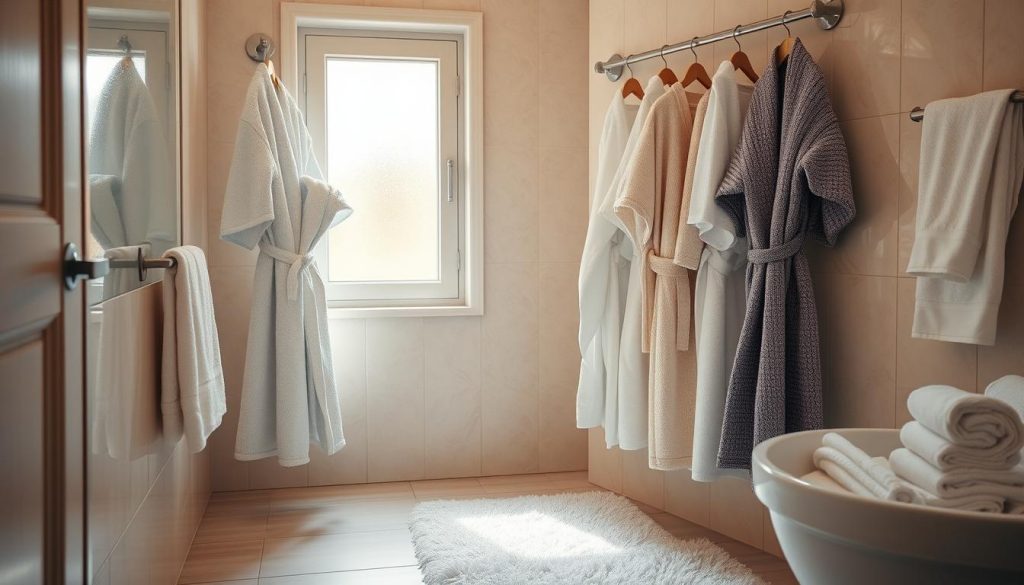 Absorbent robes for post-shower comfort