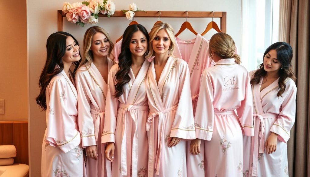 Affordable luxury spa robes for bridal parties