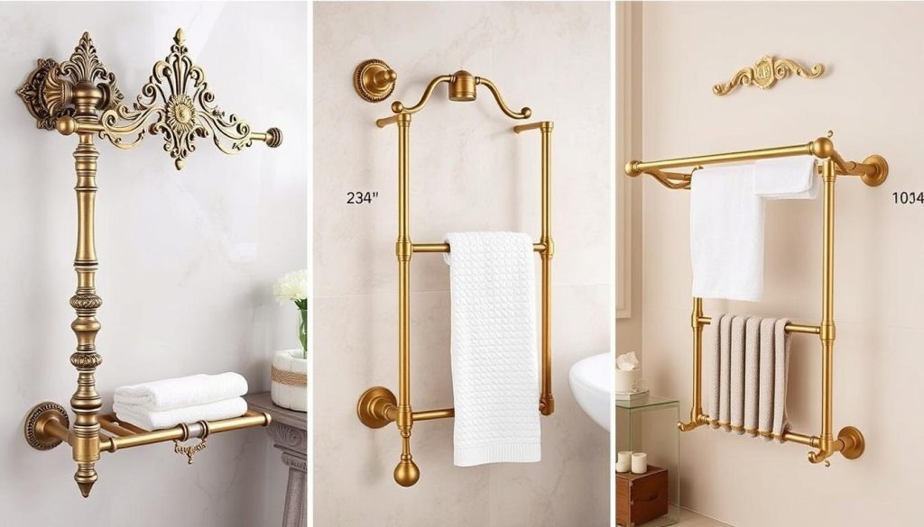 Antique brass towel warmer types