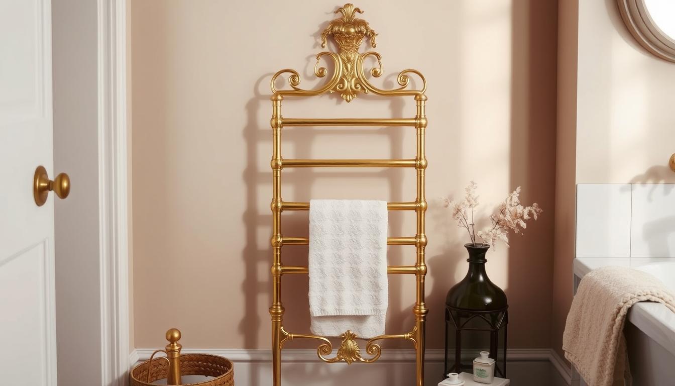 Elegant Antique Brass Towel Warmer Designs