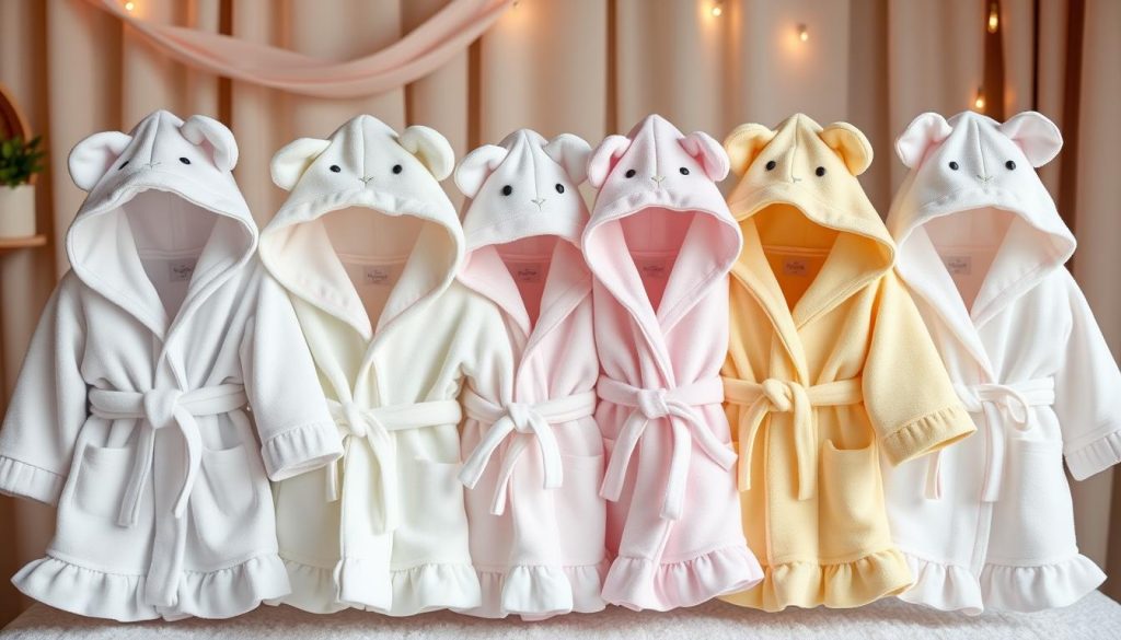 Baby girl terry cloth robes