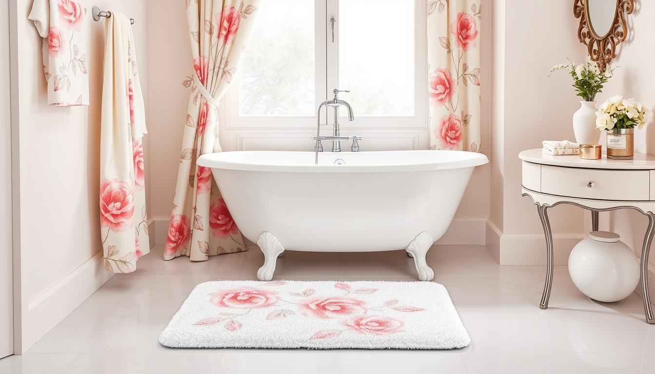 Matching Bath Mat and Curtain Ideas