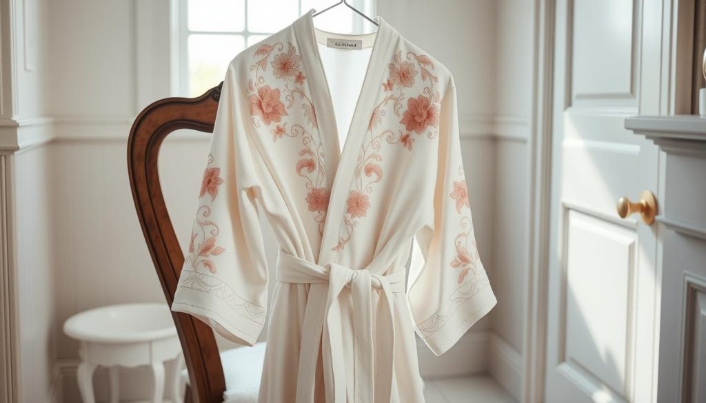 Bath robe embroidery ideas