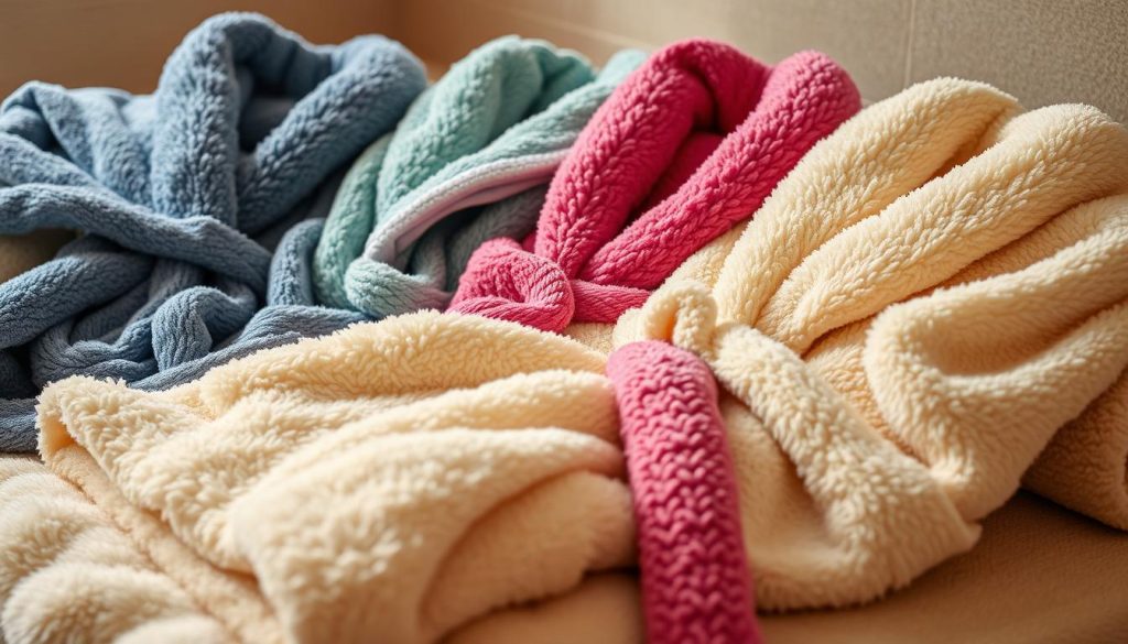 Bath robe fluffy options