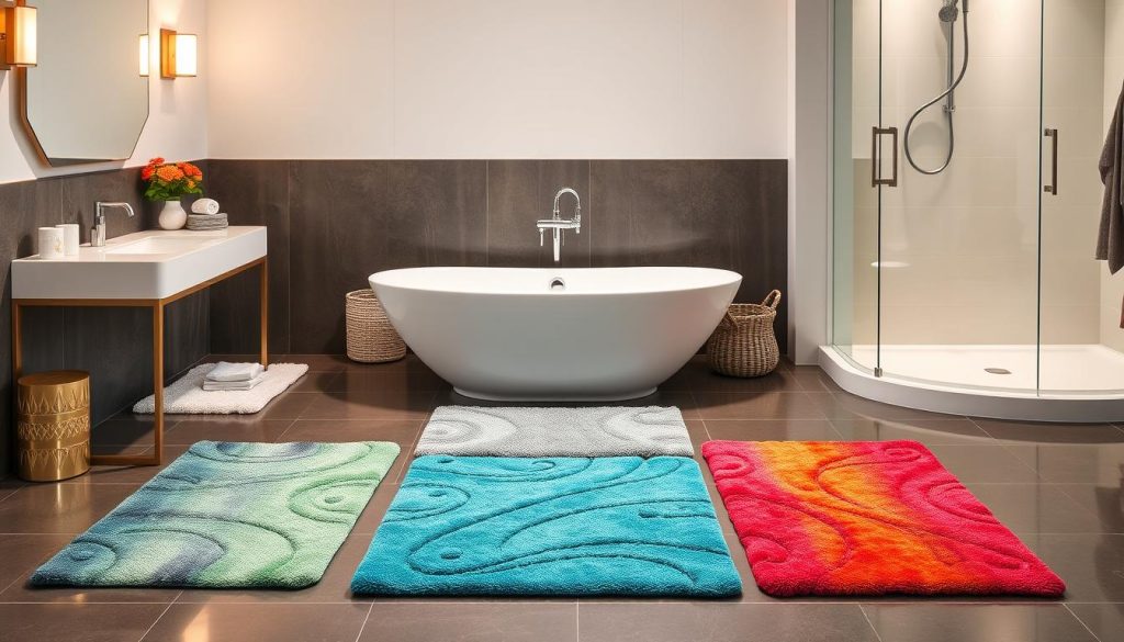 Bath rug placement strategies