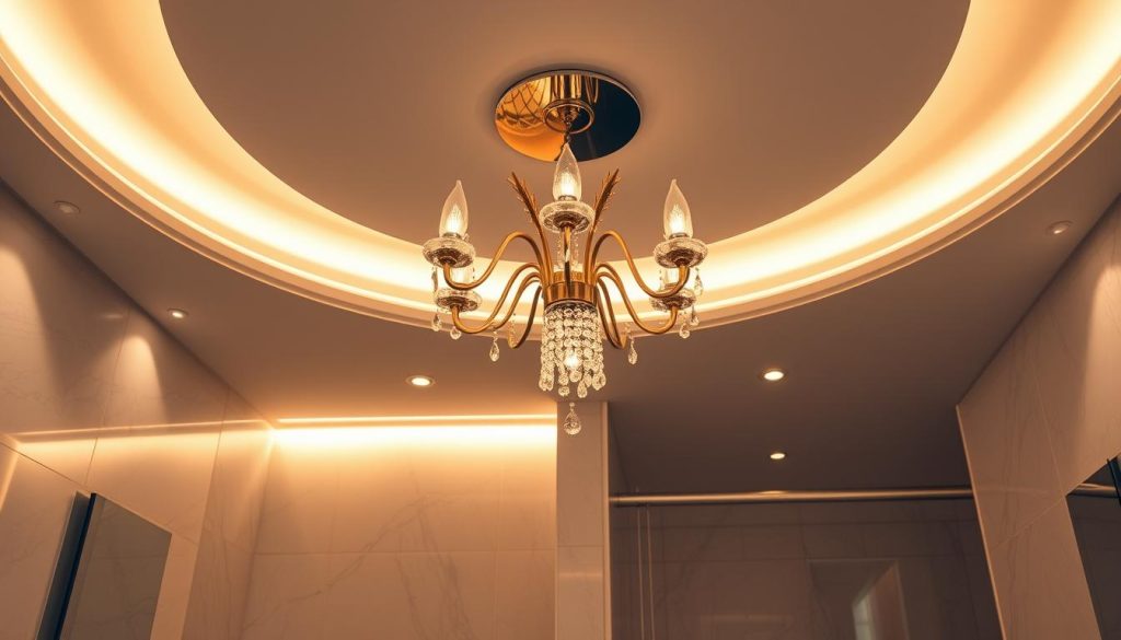 Bathroom ceiling lighting design