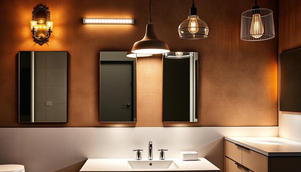 Bathroom vanity lighting options