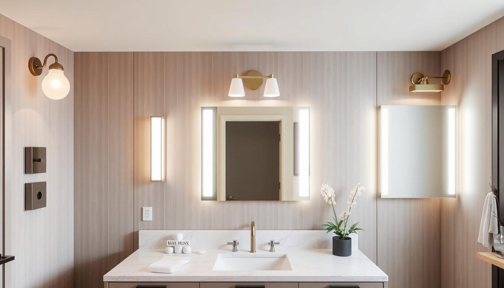 Bathroom vanity lighting size guide