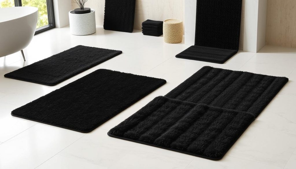 Black bath mat options