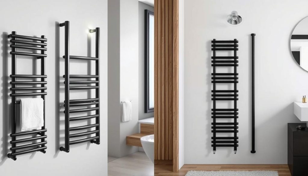 Black towel heating rack comparison