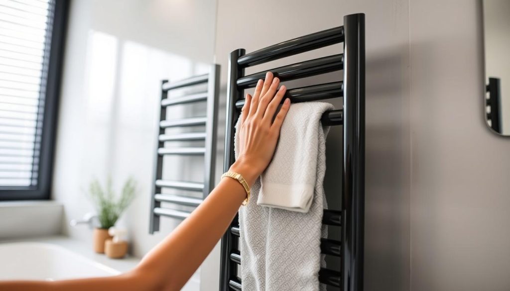 Black towel warmer maintenance