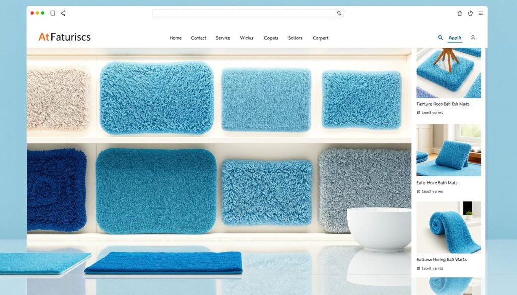 Blue bath mats online shopping