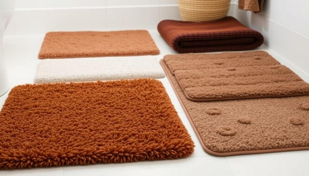 Brown bath mat materials