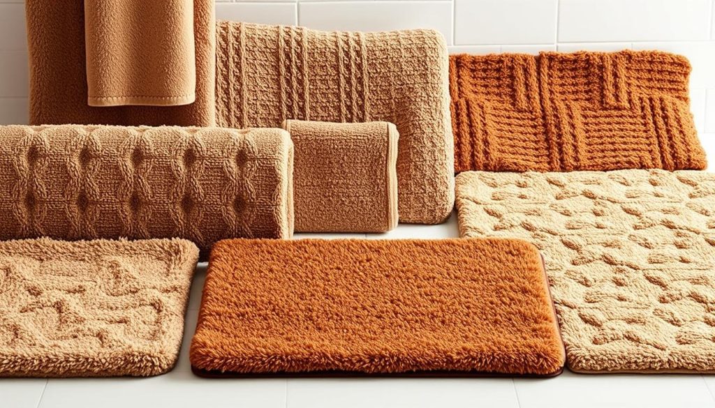 Brown bath mat styles