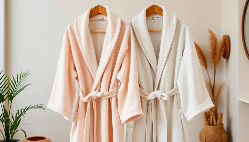 Budget-friendly matching bathrobes