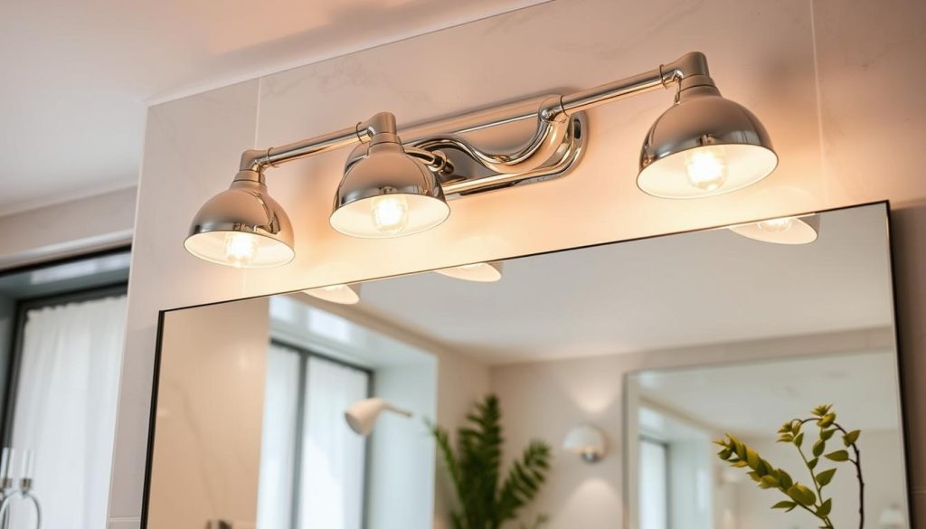 Chrome bathroom vanity lights