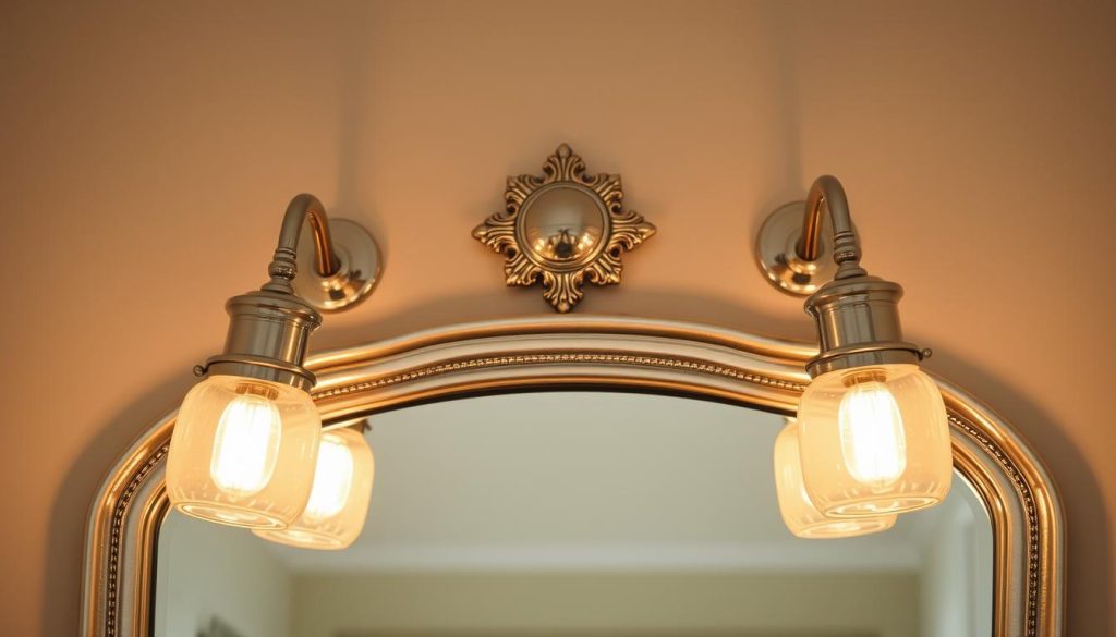 Classic bathroom mirror light fixtures