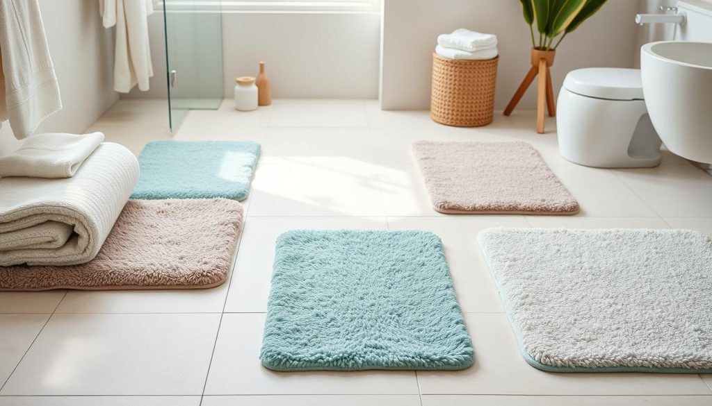 Clean machine washable bath mats