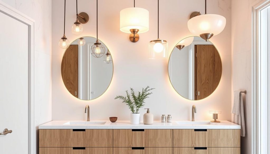 Creative vanity light fixtures