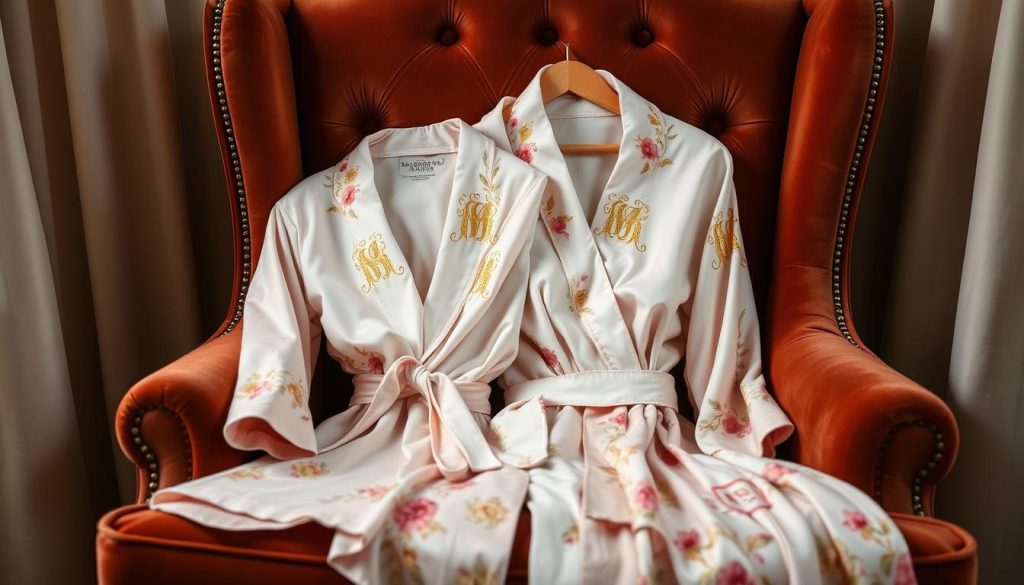 Custom monogram robes