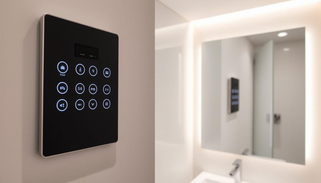 Customizable bathroom lighting controls