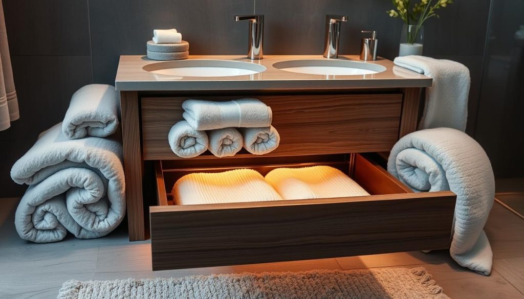 Customized towel warming drawer