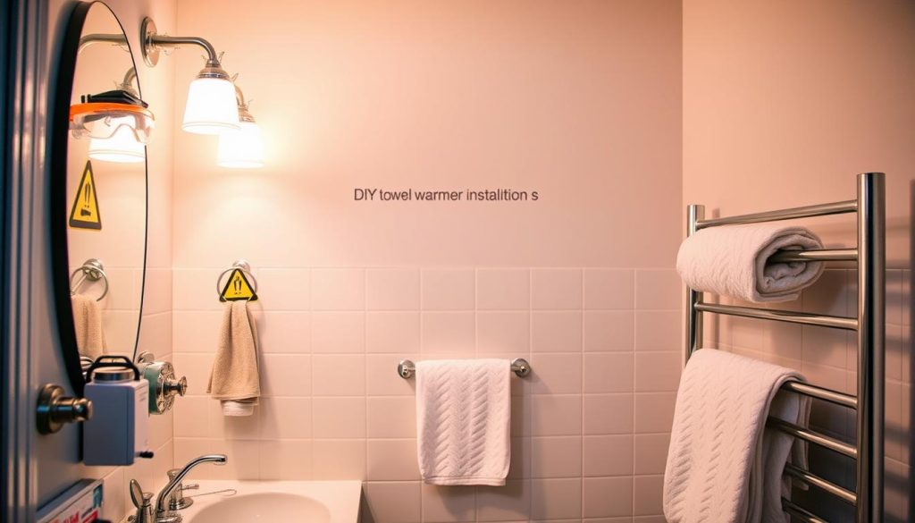 DIY towel rack heating safety precautions