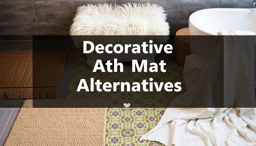 Decorative bath mat alternatives