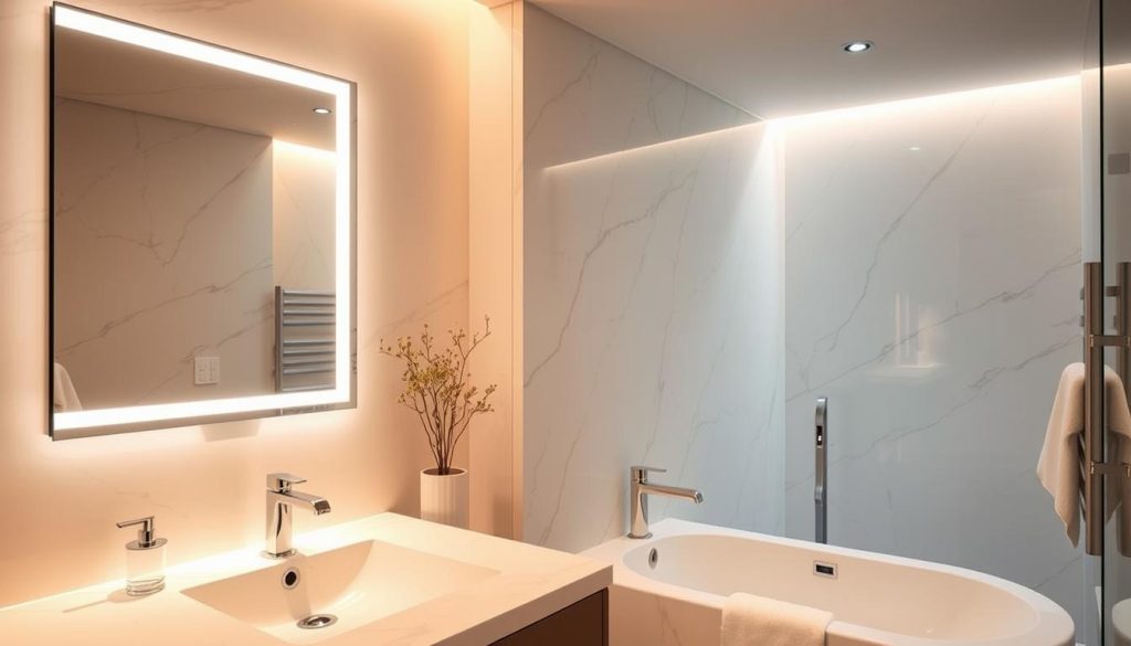 Dimmable LED bathroom lights