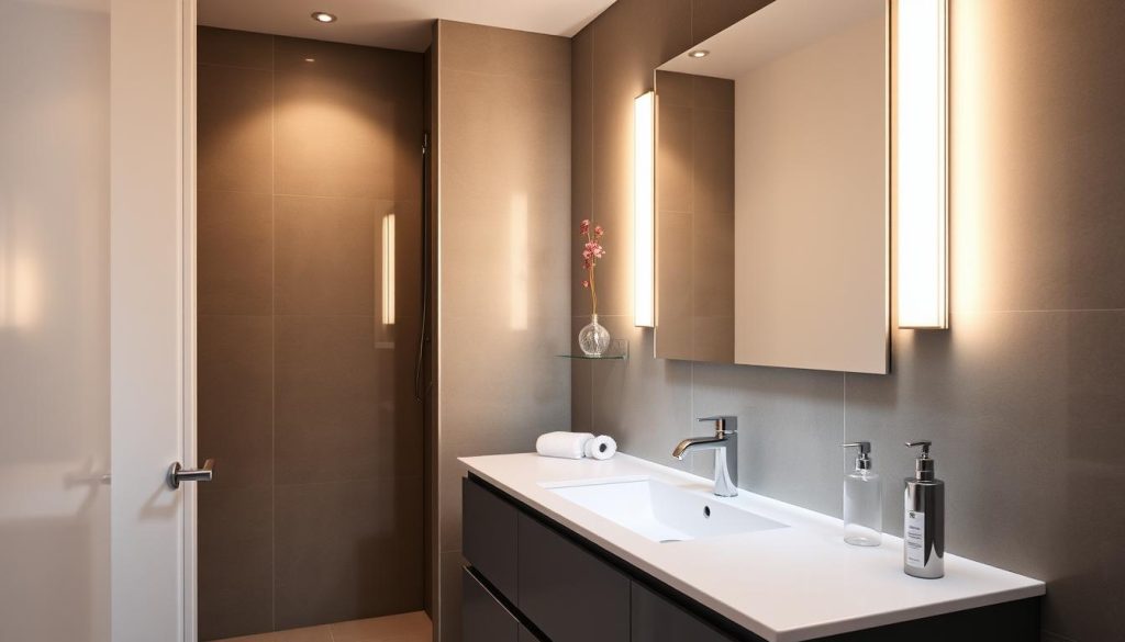 Dimmable bathroom lighting