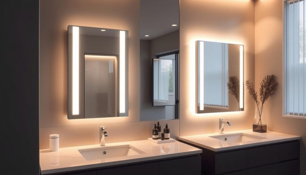 Dimmable bathroom vanity lights