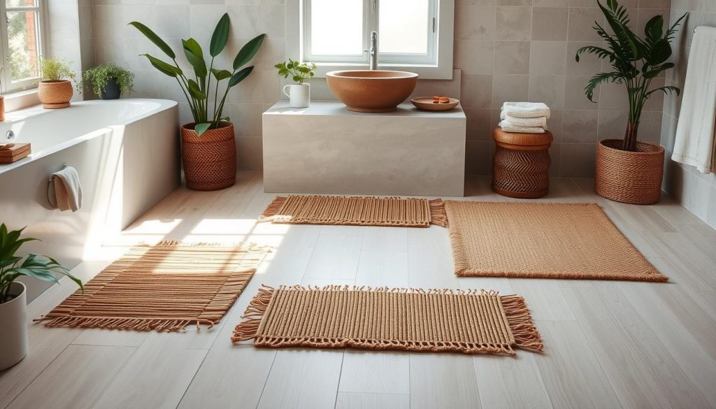 Eco-friendly bath mat alternatives