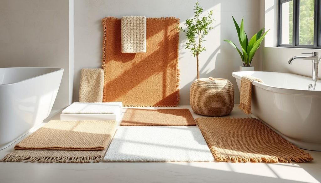 Eco-friendly bath mat materials