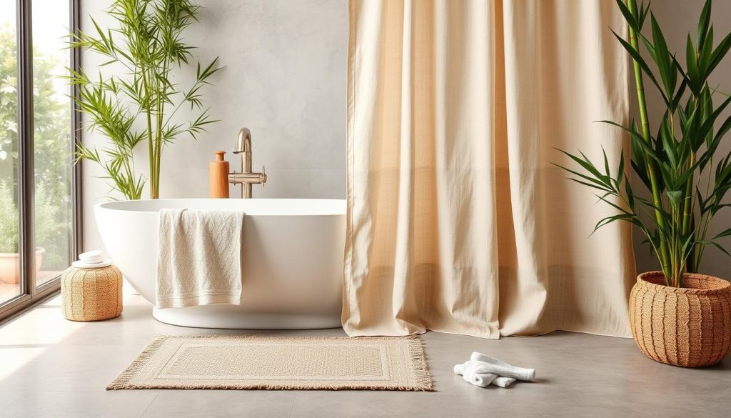 Eco-friendly bathroom textiles