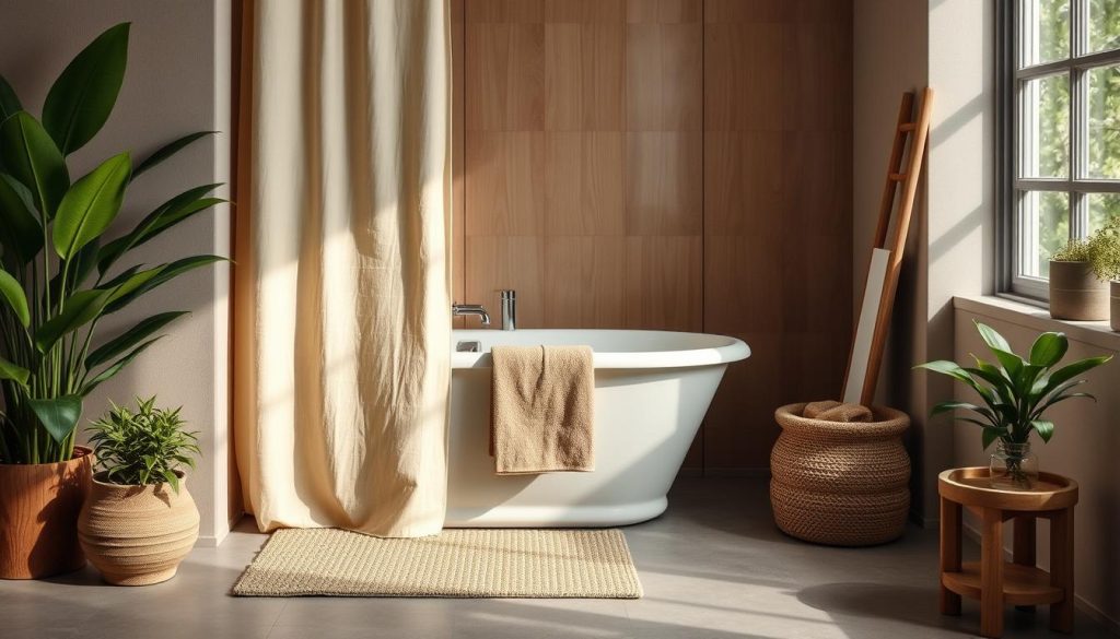 Eco-friendly bathroom textiles