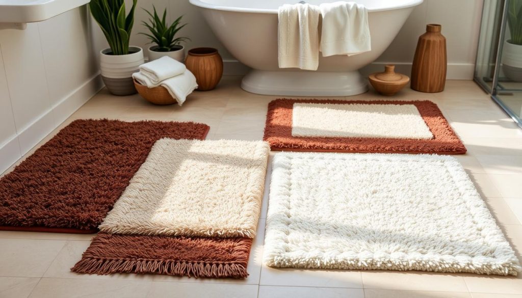 Egyptian cotton bath mats