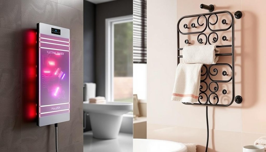 Electric towel warmer vs hardwired options