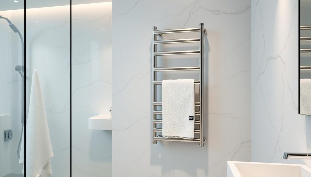 Electric wall-mounted towel warmer