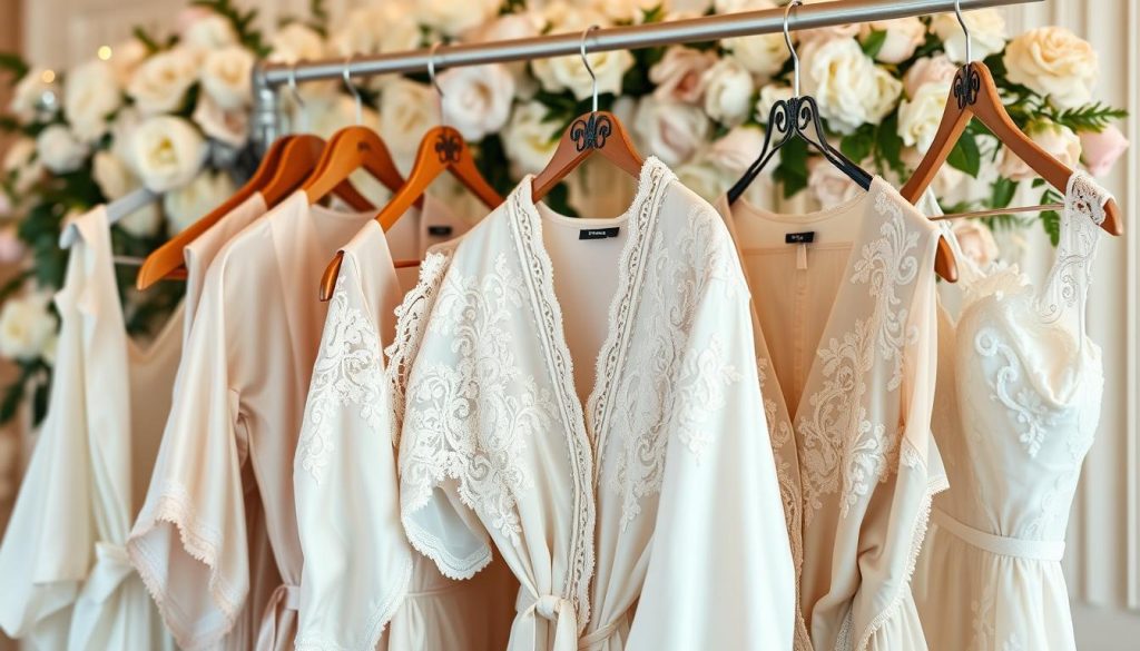 Elegant wedding robes