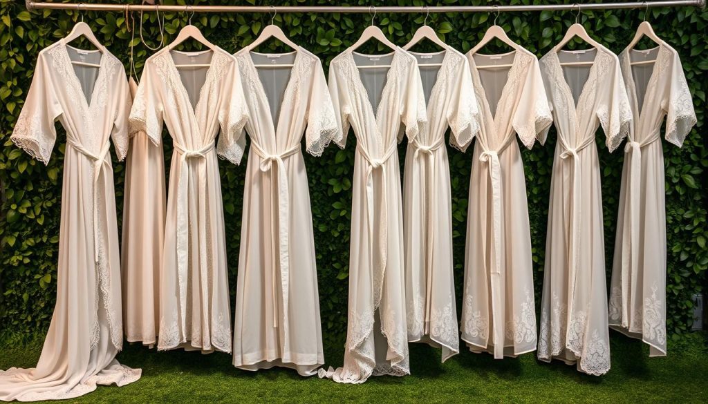 Elegant wedding robes