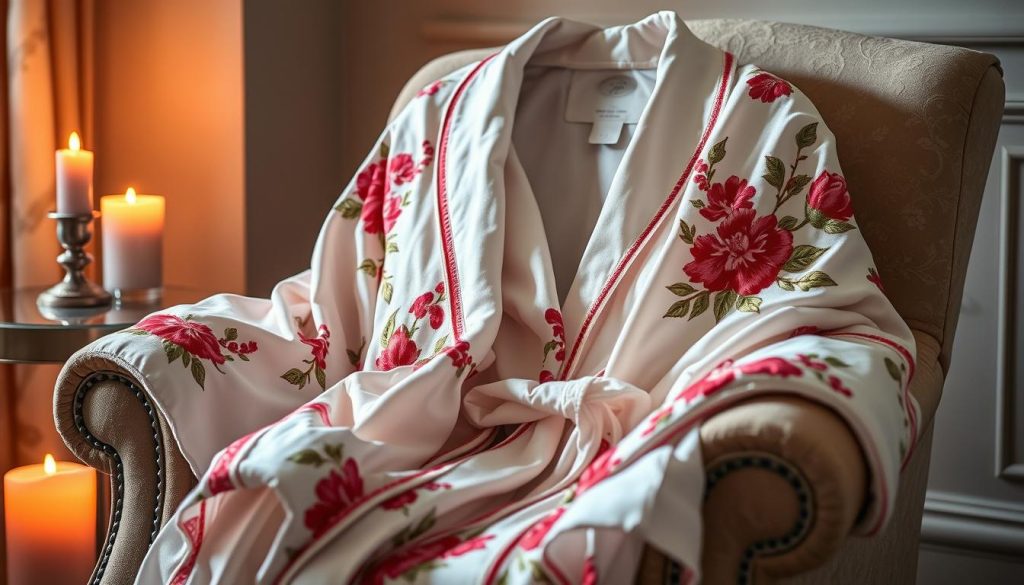 Embroidered bath robes