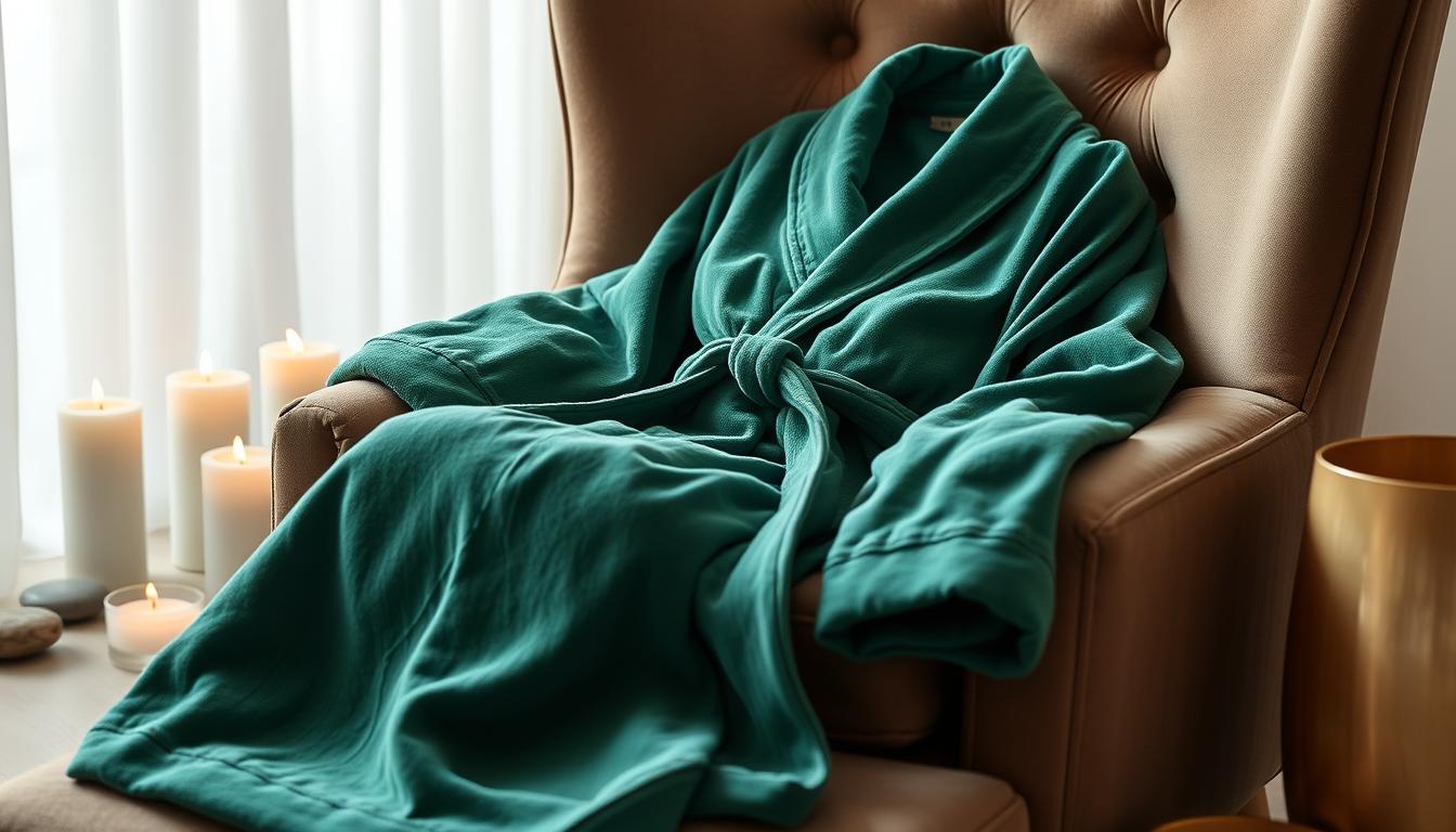 Elegant Emerald Green Robes: Luxurious Comfort for Your Relaxation