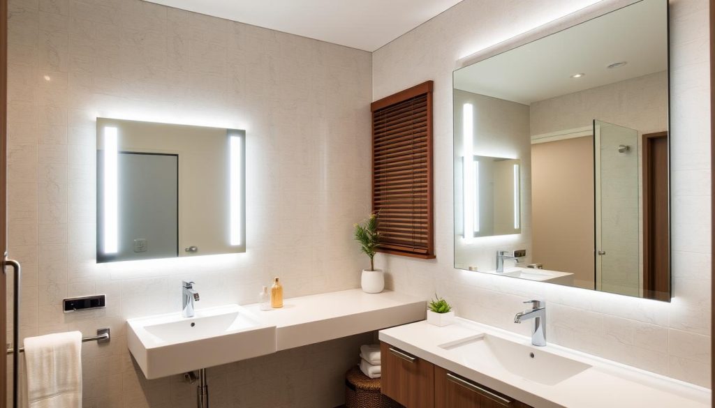 Energy-efficient LED bathroom lighting